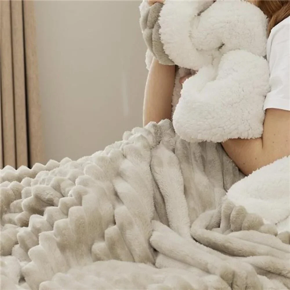 NEW West Elm Boho White Knit Sherpa Ultra Soft Throw Blanket Bedding - 60